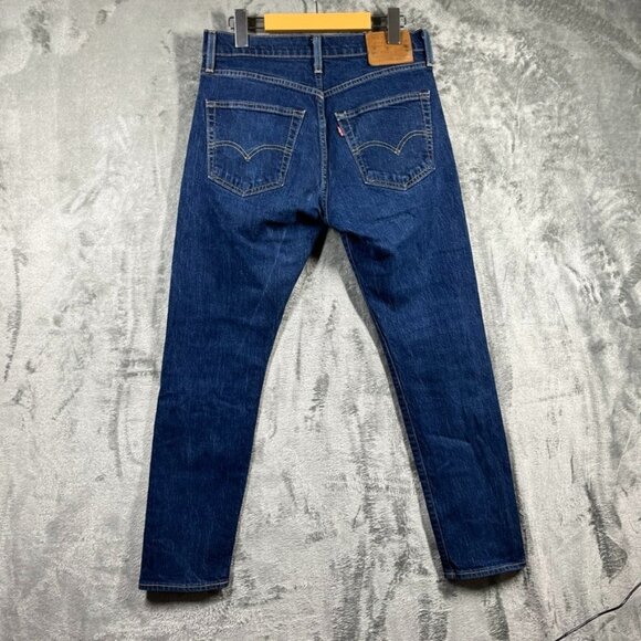 Levis Premium Lot 512 Big E Jeans Men's 32x30 Blue Denim Slim (Actual 30x28) - Picture 7 of 15